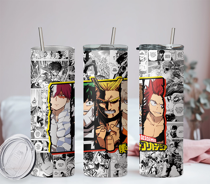 My Hero Academia Collection Anime 20oz Tumbler with Straw and Lid