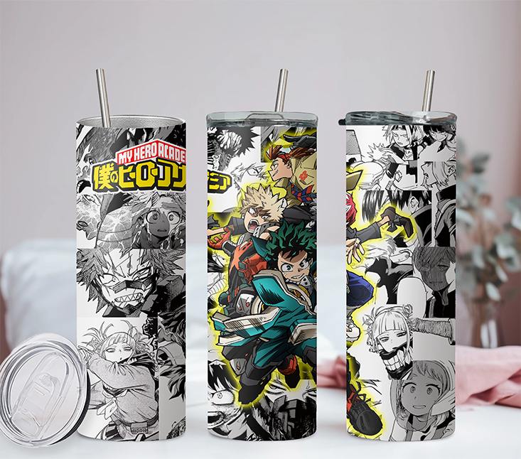 My Hero Academia Collection Anime 20oz Tumbler with Straw and Lid