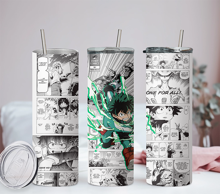 My Hero Academia Collection Anime 20oz Tumbler with Straw and Lid