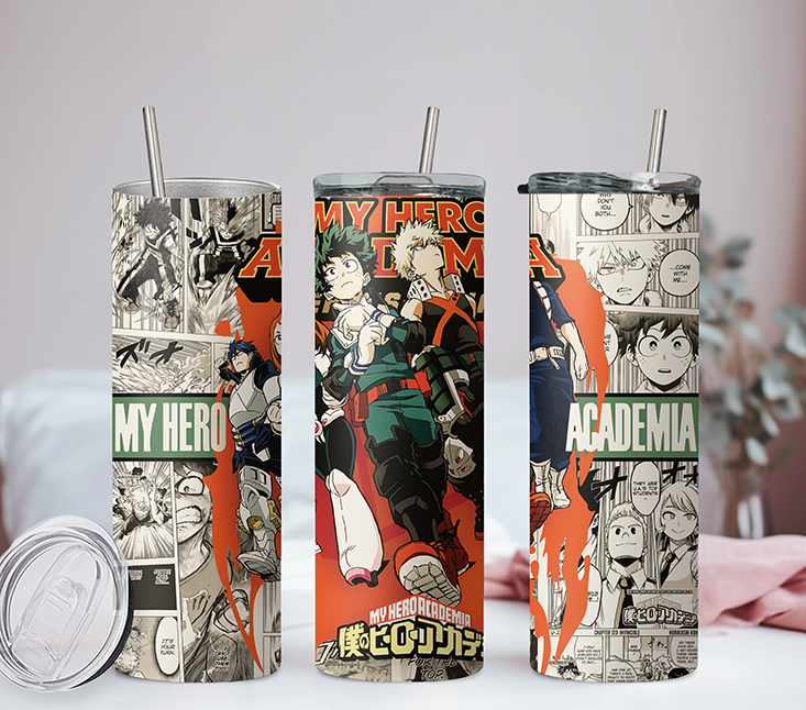 My Hero Academia Collection Anime 20oz Tumbler with Straw and Lid