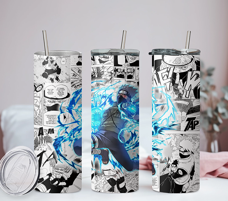 Naruto Collection Anime 20oz Tumbler with Straw and Lid