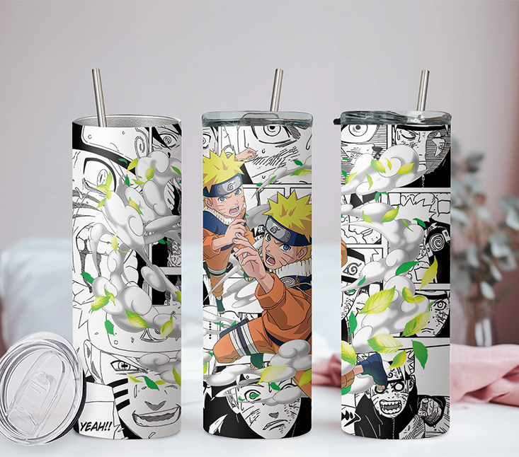 Naruto Collection Anime 20oz Tumbler with Straw and Lid