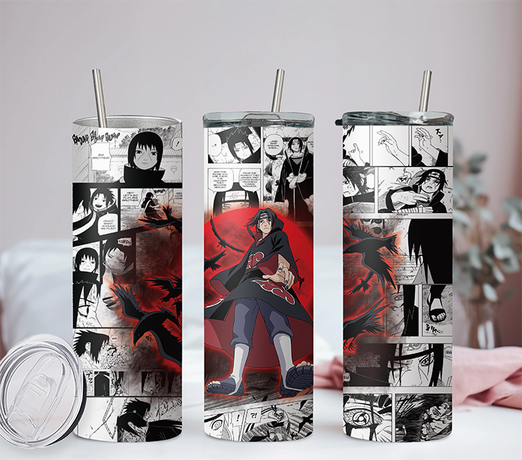 Naruto Collection Anime 20oz Tumbler with Straw and Lid