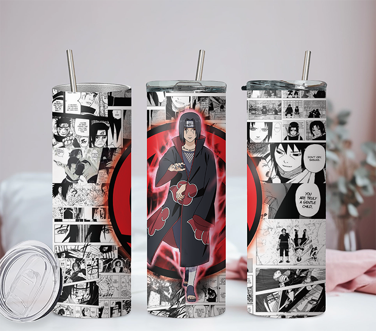 Naruto Collection Anime 20oz Tumbler with Straw and Lid