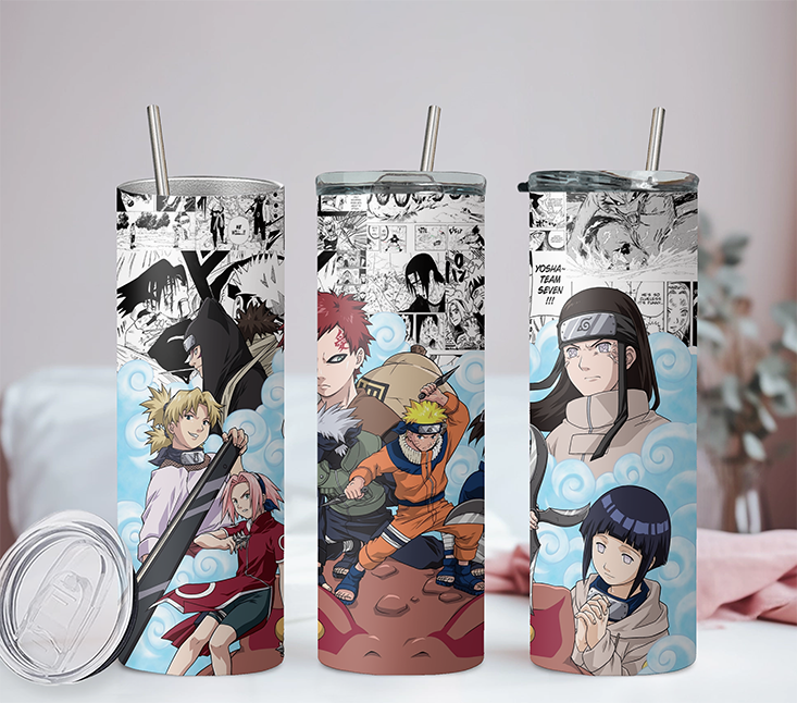 Naruto Collection Anime 20oz Tumbler with Straw and Lid