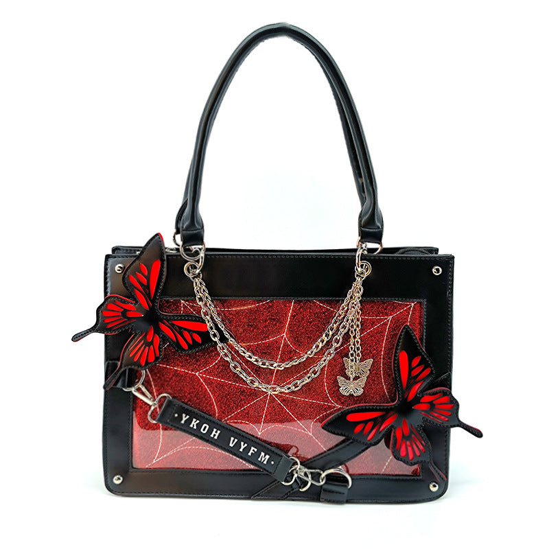 Butterfly  ita bag, anime ita bag, kawaii display bag, enamel pin ita bag, Butterfly ita bag, fantasy cosplay bag, kawaii ita crossbody