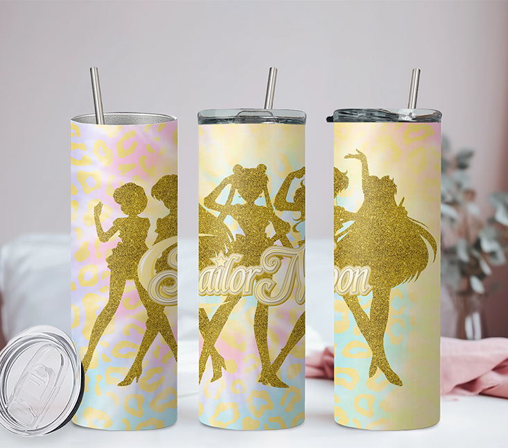 Sailor Moon Collection Anime 20oz Tumbler with Straw and Lid