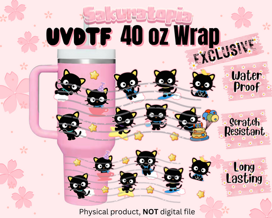 UVDTF 40oz Sanrio Tumbler Anime Wrap, Ready to Use Tumbler UVDTF transfers for tumbler | Ready to Apply UVDTF wraps for 40oz tumbler