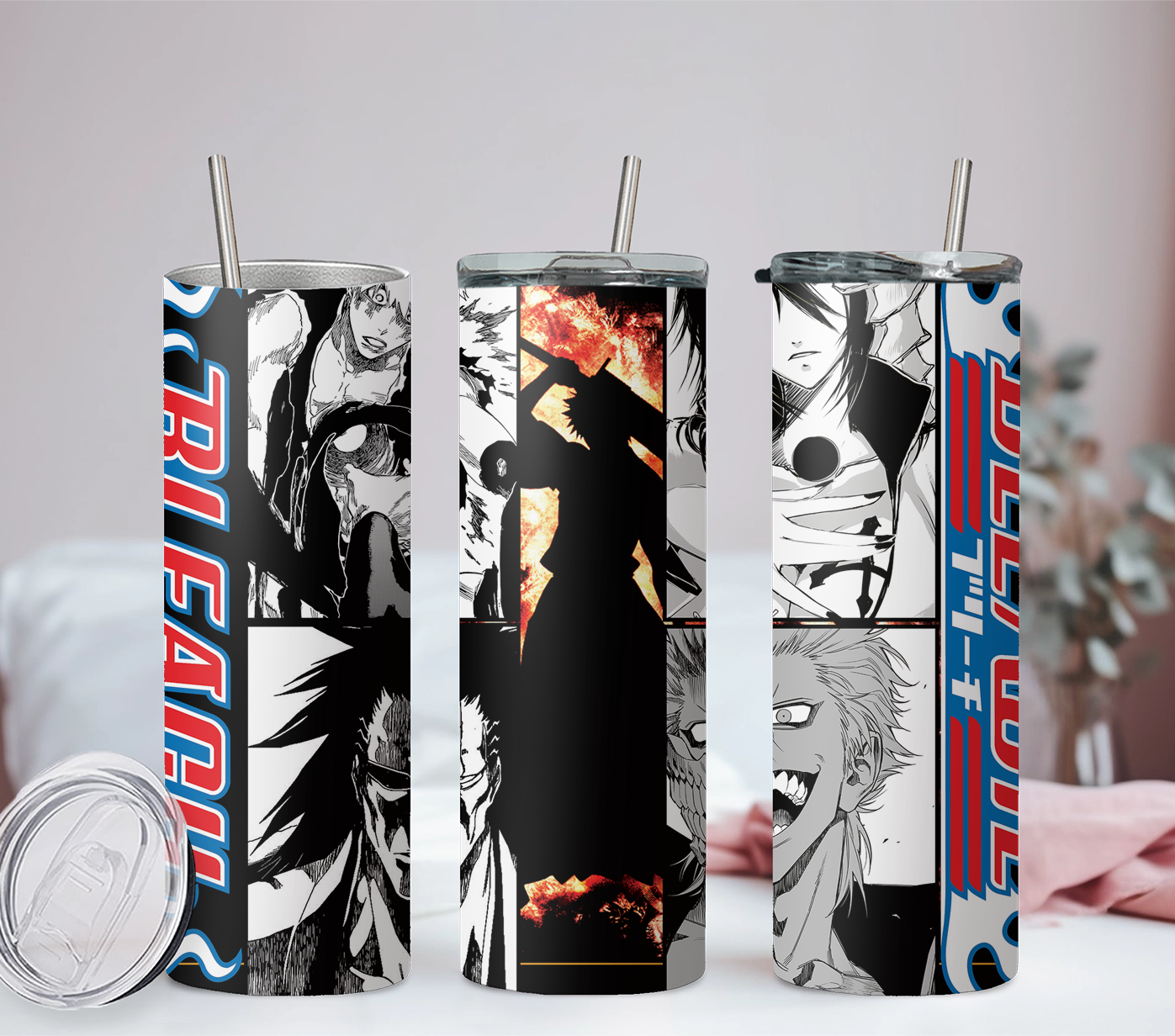 Bleach Anime 20oz Tumbler with Straw and Lid