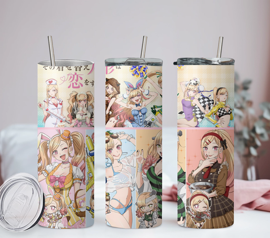 My Dress-Up Darling Anime 20oz Tumbler with Straw and Lid