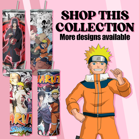 Naruto Collection Anime 20oz Tumbler with Straw and Lid