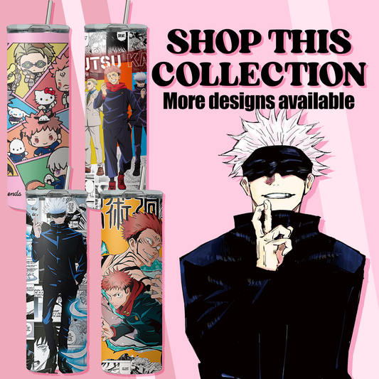 Jujutsu Kaisen Collection Anime 20oz Tumbler with Straw and Lid