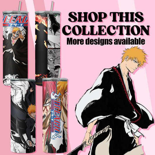 Bleach Collection Anime 20oz Tumbler with Straw and Lid