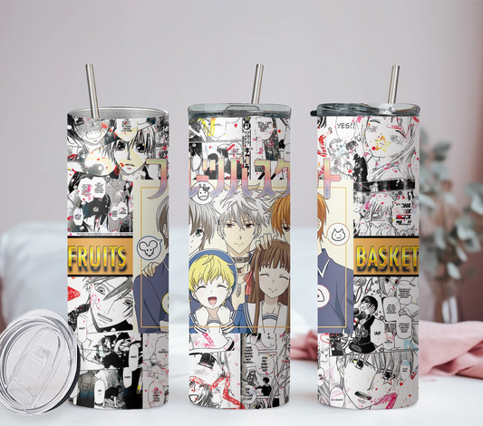 Fruit Basket Anime 20oz Tumbler with Straw and Lid