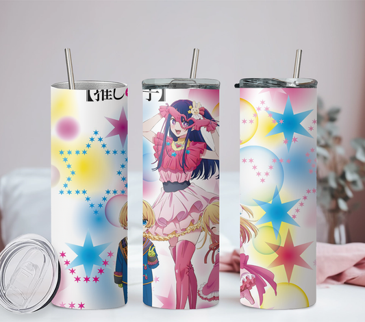 Oshi no ko Anime 20oz Tumbler with Straw and Lid