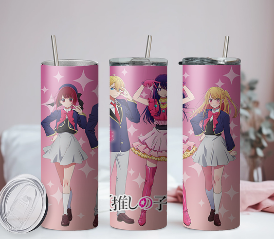 Oshi no ko Anime 20oz Tumbler with Straw and Lid