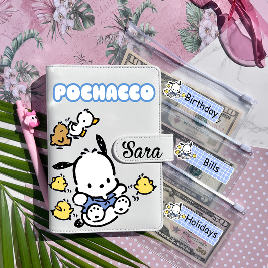 Pochacco Personalized Budget Binder with cash envelopes/ label sticker