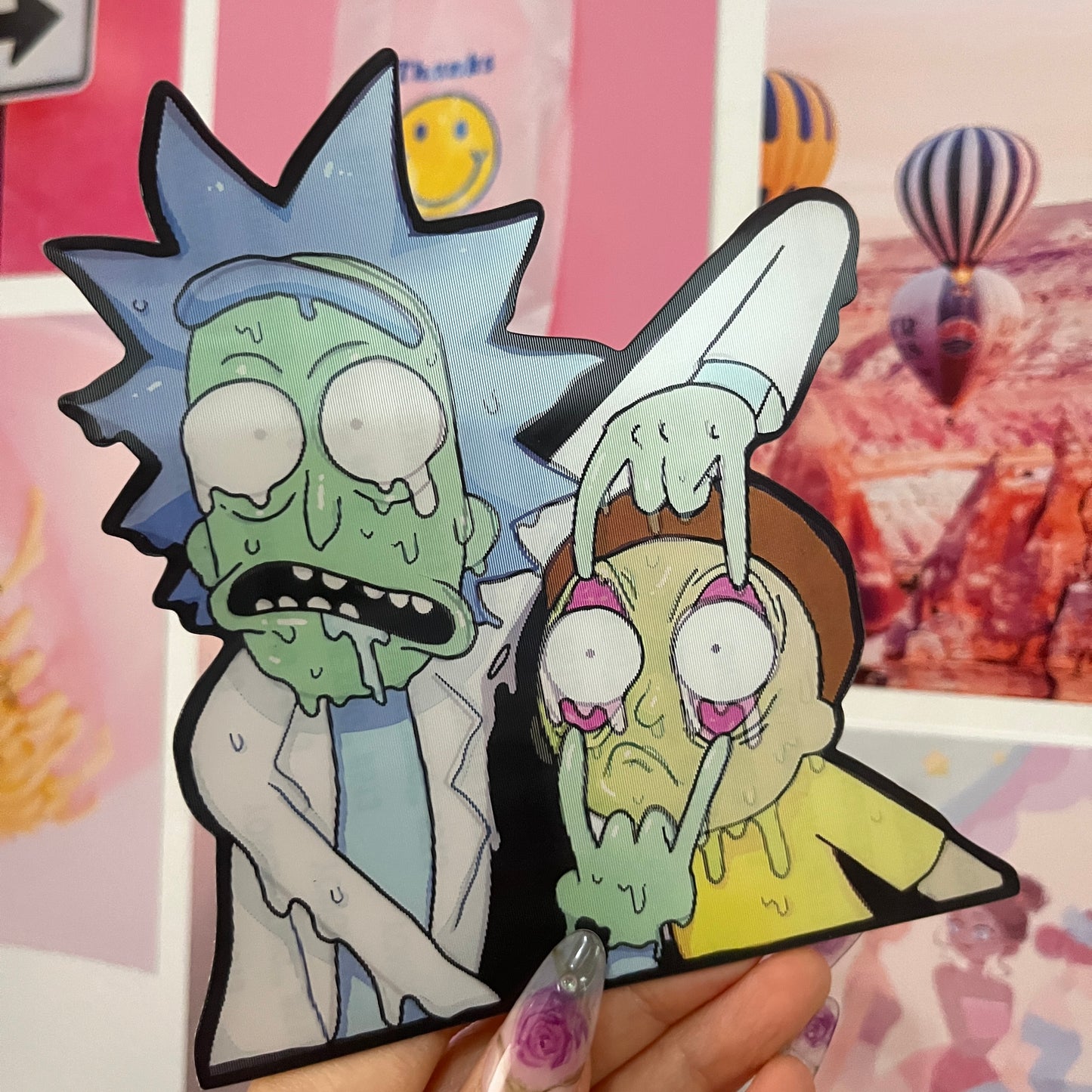 3D Sticker - Rick and Morty