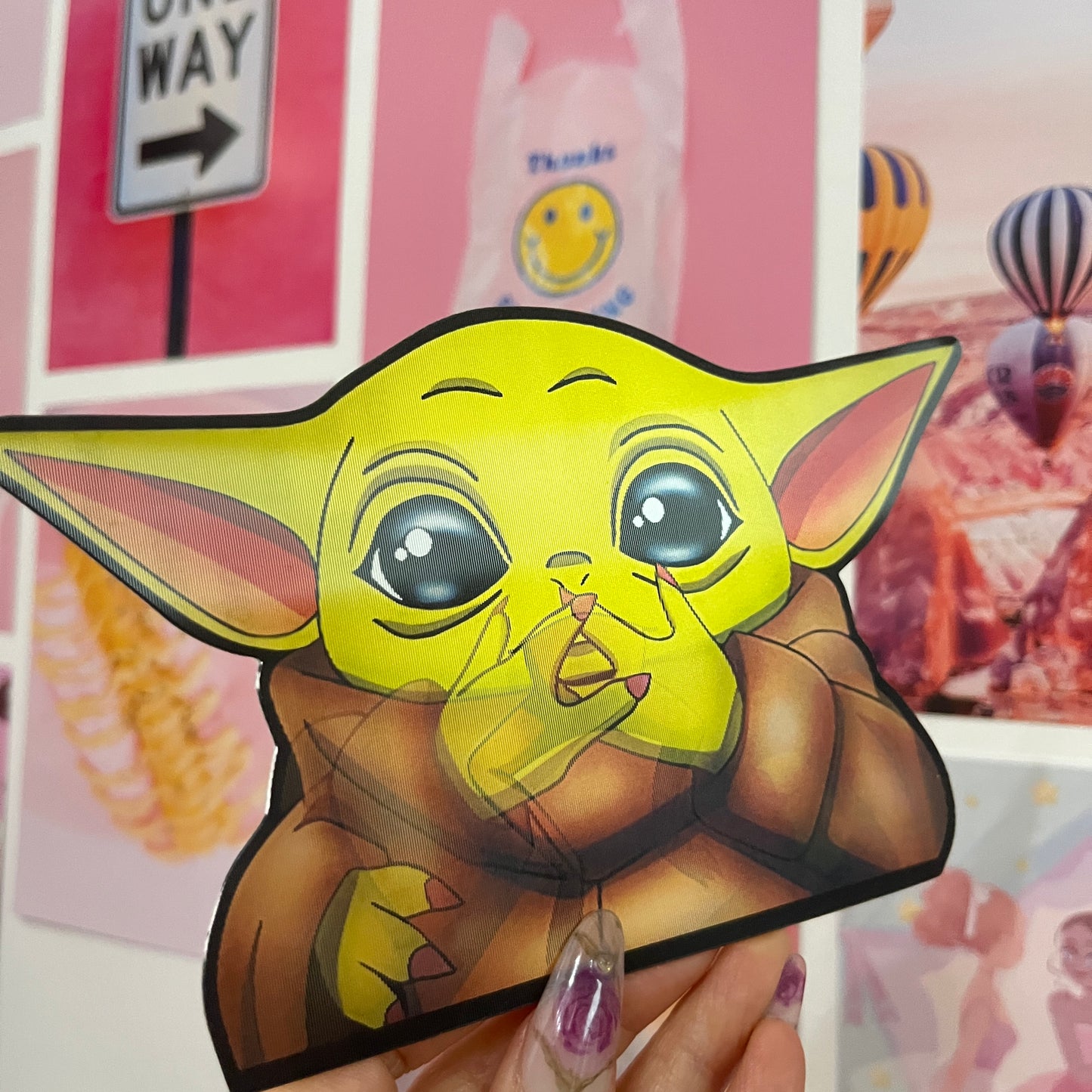 3D Sticker - Baby Yoda